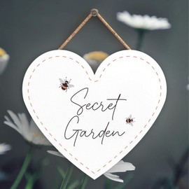 Global Designs Secret Garden Theme Gift Idea Hanging Plaque