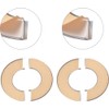 2 pieces split two-piece chrome stainless steel valve/tap cover/valve hole