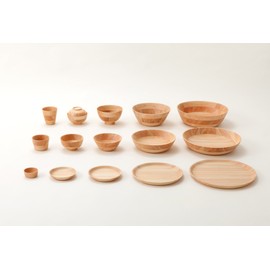 La, Loose hikiyose 3 Tier Medium (丼) Hinoki Wood 130108
