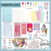 Kit Libretas Escolares Stickers Kawaii Papeleria Diy Regalo