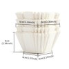 YumSur 100 Count White Cupcake Liners, Square Baking Cup, Paper