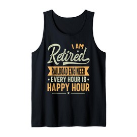 Railroad Engineer Retired Gifts Tank Top