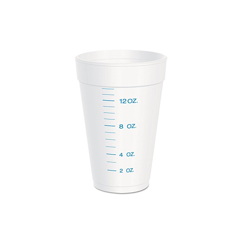 Dart 16J16GRA 16 oz Graduated Foam Cup (Case of 1000)