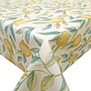 QPC Direct Leafy Lemons PVC Oilcloth Table Cover Vinyl Tablecloth