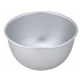 Endoshoji Anodized Bowl, 8.3 inches (21 cm), Nostalgic Aluminum Bowl, Silver ABCD203