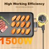 Electric Griddle Teppanyaki Grill 26" 1500W Nonstick Indoor Outdoor Table