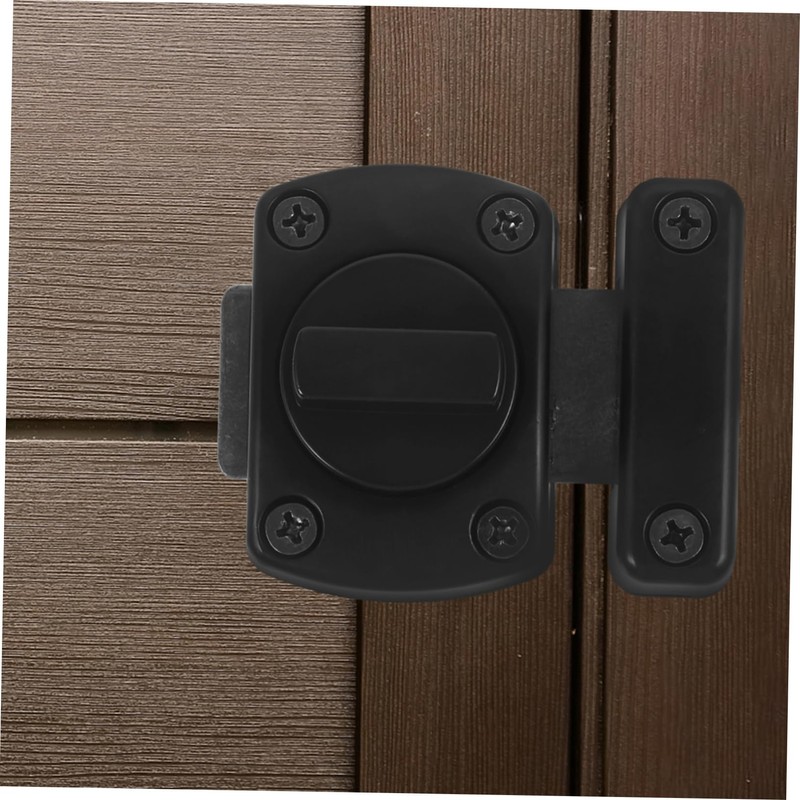 Operitacx Slide Bolt Latch for Doors Black Easy to Install
