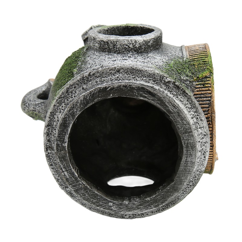 Aquarium Helmet Ornament Simulation Toxic Free Hideout House Resin Fish