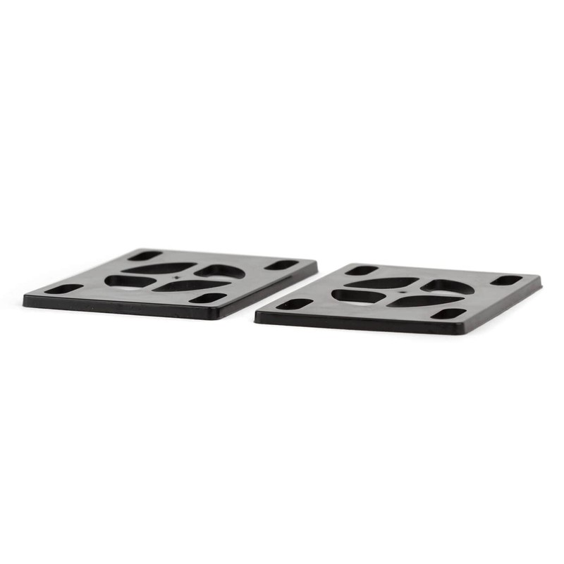 Superslick Skateboard Soft Riser Pads 3 mm Black Longboard Shock