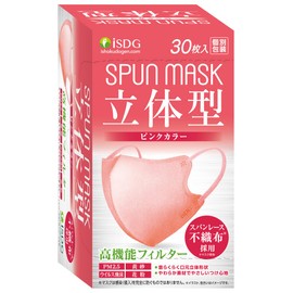 ISDG Medical Food Source 3D Spunlace Non-woven Color Mask (Pink), Pack of 30