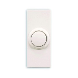 Heath Zenith SL-7393-02 Battery Operated Wireless Pushbutton with a Transmission Range up to 50', White