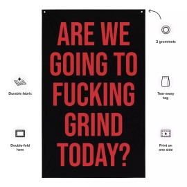 Warpathic Get Motivated - Gym Wall Banner - Home Gym Decor