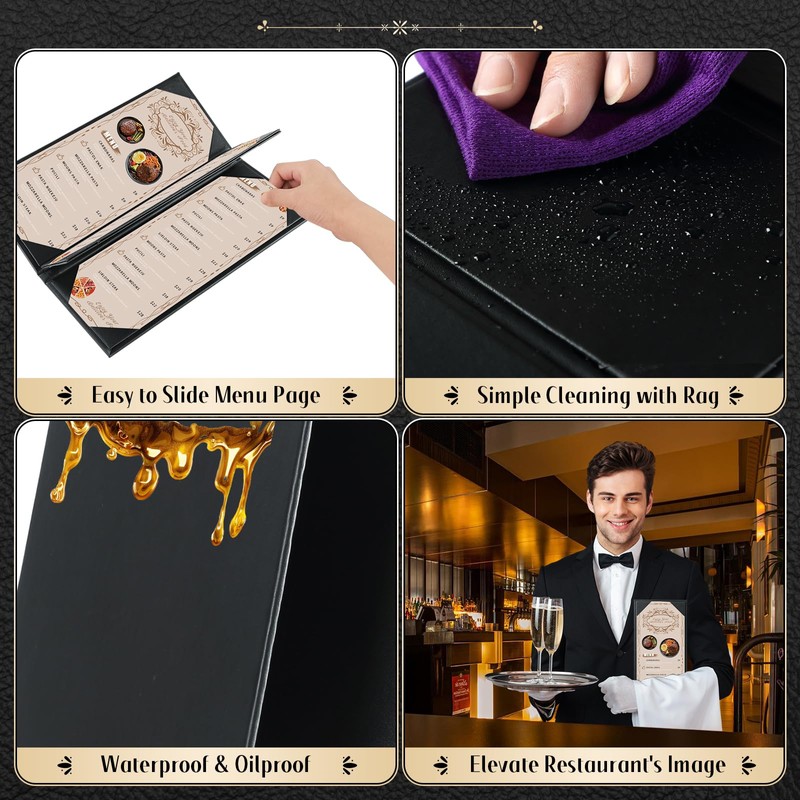 FLKQC Menu Covers 4.25" x 11" – 10 Pack 1