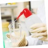 Mobestech 6pcs Plastic Lash Wash Bottle Safety Squeeze Bottles for