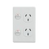 4C | Classic Double Power Point 250V 10A - Vertical