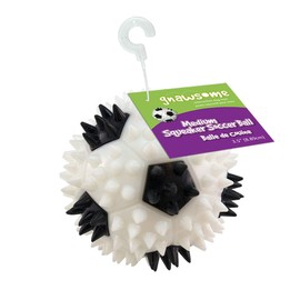 Gnawsome 3.5” Squeaker Soccer Ball Dog Toy - Medium, Promotes Dental and Gum Health for Your Pet, Colors Will Vary