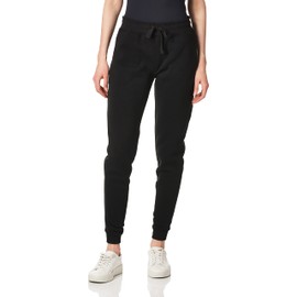 Southpole Women’s Junior Basic Fleece Jogger Pants -Black, X-Large