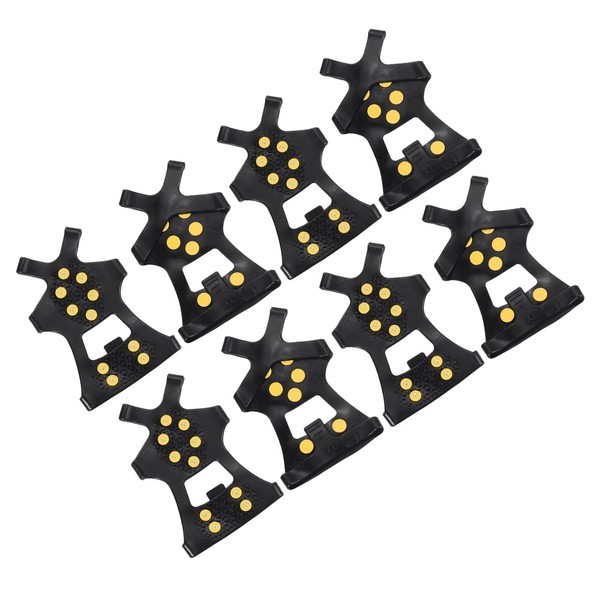 PATIKIL 9.4" Ice Cleats, 4 Pairs Anti-Slip Snow Traction Cleat