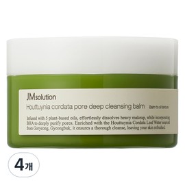 JM Solution Houttuynia Cordata Pore Deep Cleansing Balm, 100g, 4 pcs / 제이엠솔루션 어성초 포어 딥 클렌징 밤, 100g, 4개
