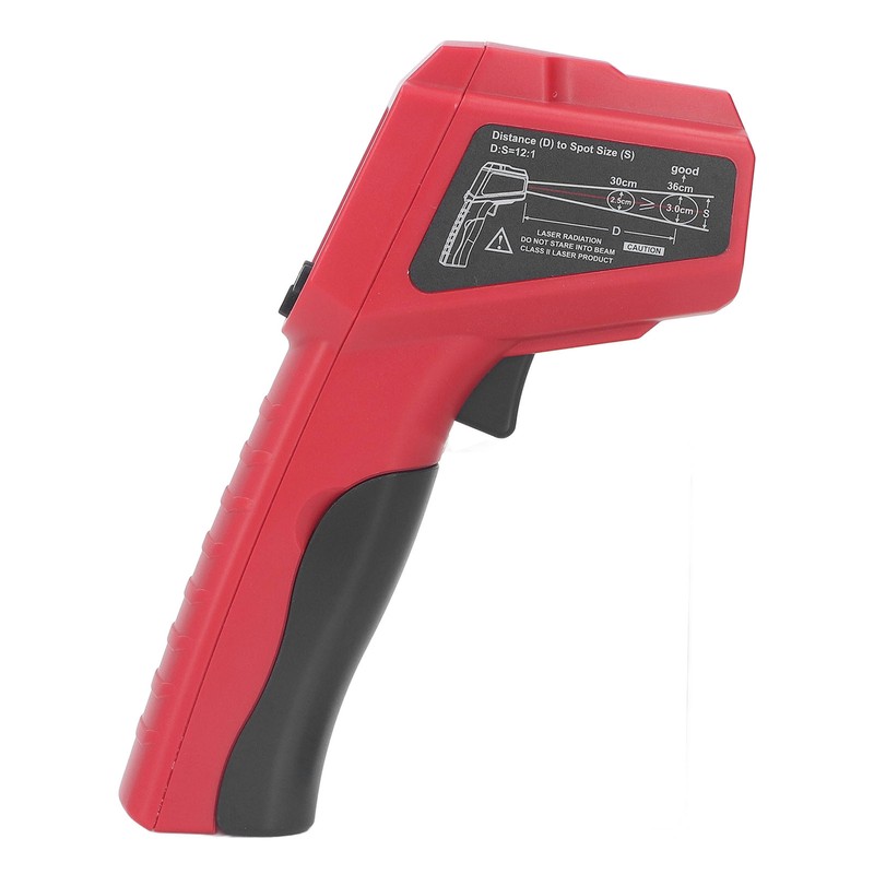 Infrared Thermometer Backlit LCD Light Indicator No Contact Temperature Meter