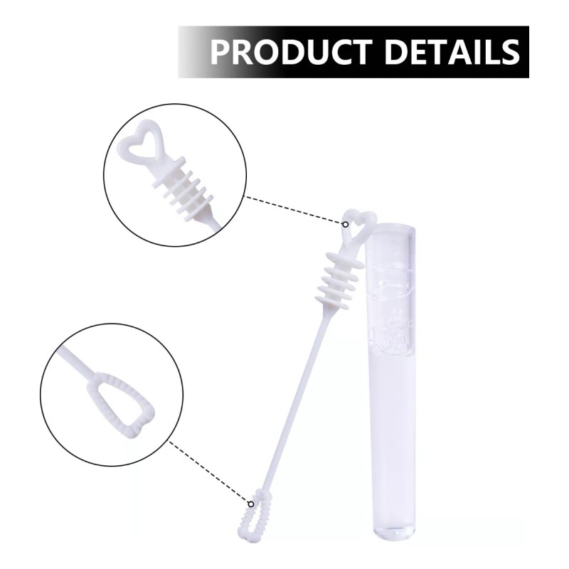 Dokpav 100 Burbujero Para Boda Fiesta Corazón Hueco Burbujero Vacío