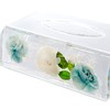 Pacific GLD 58801 Tissue Box Case, Acrylic Underwater Flowers, White