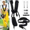Threlaco 2 Pcs Black Comfort Padded Double Shoulder Strap Padded
