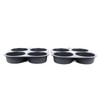 4 Cup Hamburger Bun Pan Dishwasher Safe Silicone Hamburger Bun
