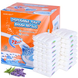 ALWZ-RDY Toilet Cleaner Refill Pads 72ct Disposable Scrubber Refill Fresh Bowl Pads for Bathroom, Lavender Scent