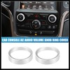 Hihaha Car Console Audio Volume Knob Ring Cover for Jeep
