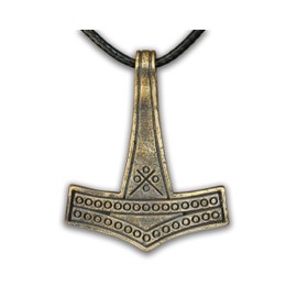 Baldur Jewelry - Romersdal Replica Thors Hammer Necklace Pendant - Mjölnir Viking Norse Thor Hammer Pendant Viking Jewelry - Thor Necklace - Thor Gifts for Men - Viking Necklace for Men