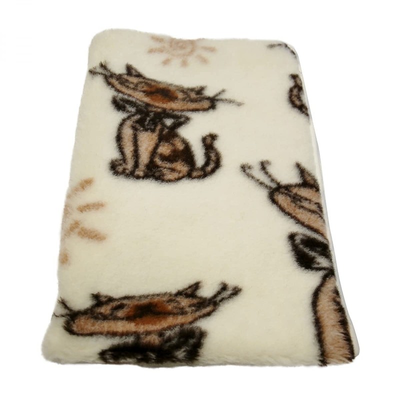 Wool Blanket Merino Cat Children's Room Blanket Bedspread