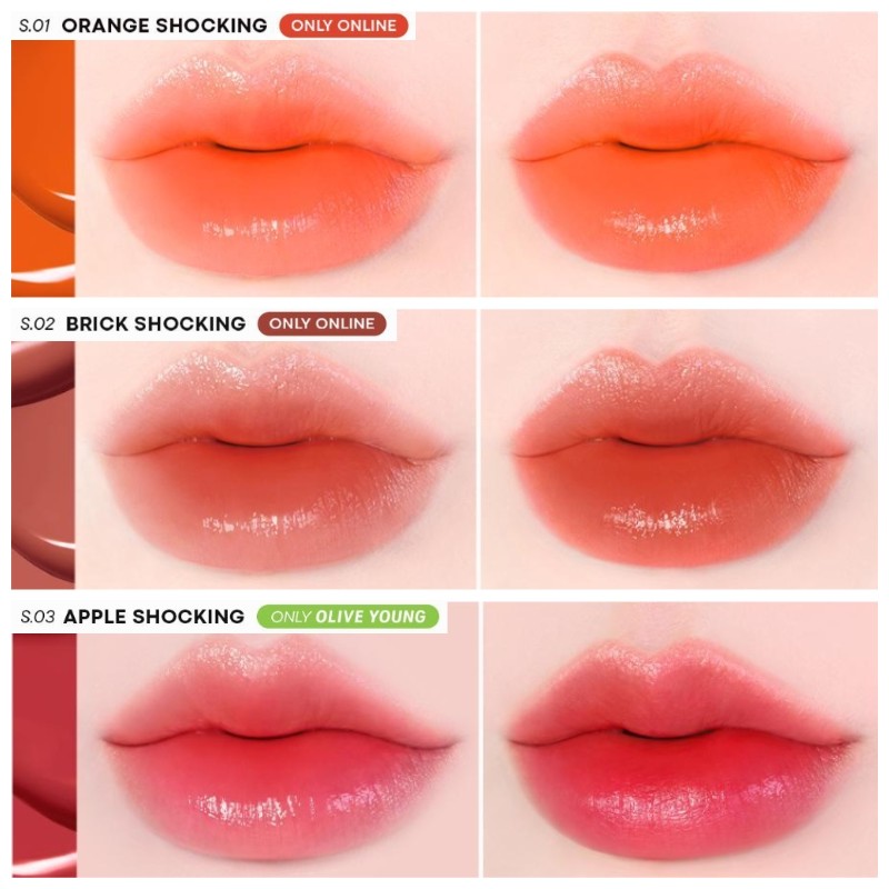 TONYMOLY Perfect Lips Shocking Lip Tint 4g, Color:N06 Red Shocking
