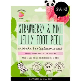 Jelly Foot Peel - Strawberry and Mint Jelly by Oh K! for Unisex - 1 Pair Mask