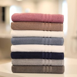 1 Piece Hotel & Spa Oversized Thick Terry Cloth Turkish Cotton Bath Towels Superior Absorbency Solid Pattern Size: 35" W x 66" L | Luxurious & Elegant Comfy Ultra-Soft Durable Pretty Light Grey Color