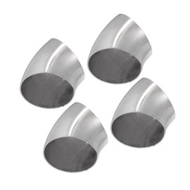 Partuto 45 Degree Exhaust Elbow Tube 63mm OD Exhaust Elbow Pipe (Set of 4) Replacement