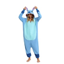 Nestoto BGOKTA Onesie Animal Women's Sleepwear Adult Hoodie Animal Jumpsuit Pyjamas Animal Outfit, New1-b