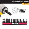Titan - 13Pc Sae Impact Hex Bit Set (16037)