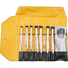 Bernstein 4-360-E05 Watchmaker's Screwdriver Set 7-Piece Slotted 1.5/2.0/2.5/3.0/3.5 mm and PH0/PH1