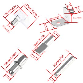 HANLATO 150Pcs Shelf Support Pegs Kit, 5 Styles Shelf Pegs Pins, 5mm 6mm Diameter Nickel Plated Cabinet Shelf Bracket Pegs, Cabinet Shelf Pegs for Shelves, Shelf Support for Bookshelf