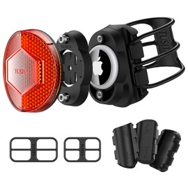 TUSITA Bicycle Mount Compatible with AirTag - Round, D-shaped, Aero Seat Post Reflector Mount Compatible with Garmin Varia Radar