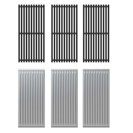 17" Grill Grates & Emitter Plates Replacement Kit for Charbroil Tru Infrared 3 Burner 463242515 463242516 466242615 466242515 463243016 463367016 463367516 466242516 463342620 Grill Parts G466-2400-W1