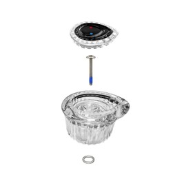 Replacement For Moen 100710 Posi Temp 1 Handle Tub and Shower Knob Kit, Matte Black Knob Insert