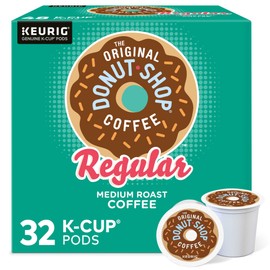 The Original Donut Shop The Original Donut Shop Regular, Single-Serve Keurig K-Cup Pods, Medium Roast Coffee Pods, 32 Count