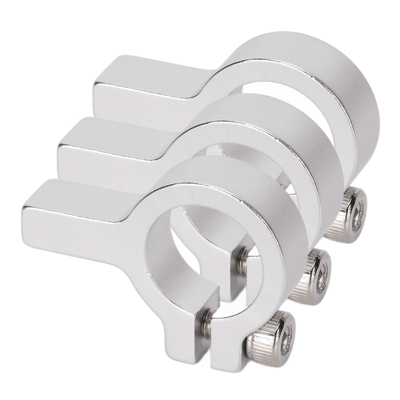 3Pcs Tube Clamp Hub Aluminum Shaft Clamping M4 Thread Mounting