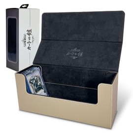 Sunista Card Armor Deck Case, 500 Pieces, Multi Storage, Magnetic Loader, Compatible with Pokécards, Dress, Duema, Beige,