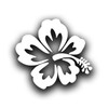 Hibiscus Flower Vinyl Decal Sticker for Cars Trucks Windows Bumpers
