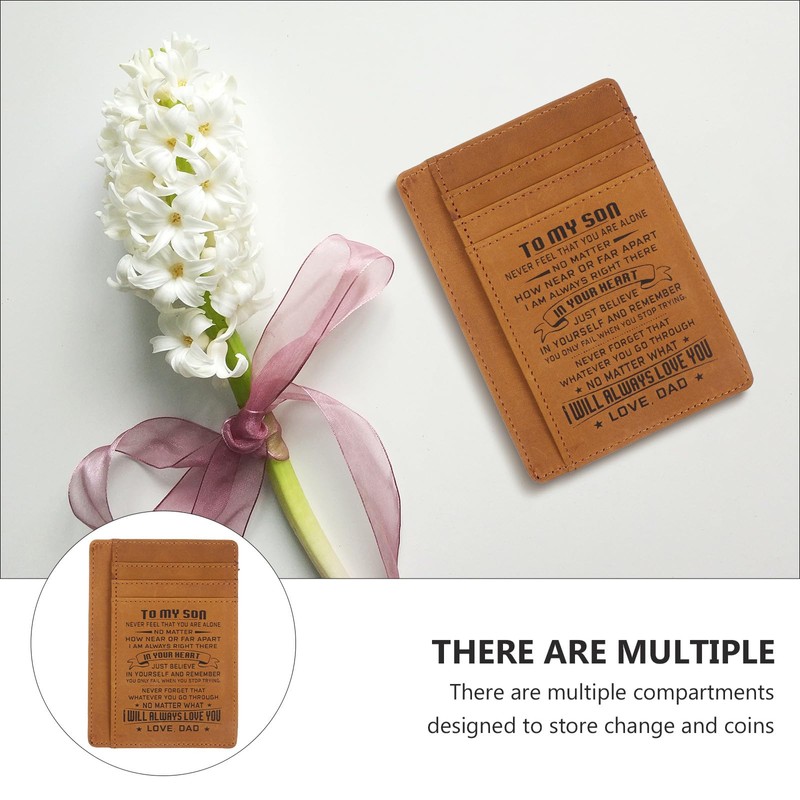 Abaodam Rfid Cards Holder Pu Leather Card Holder Wallet Slim