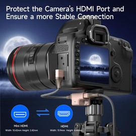 PHOTOOLEX Mini HDMI to HDMI Cable+Mini HDMI Male to HDMI Female Cable+HDMI to HDMI Cable, High Speed Hdmi Cables,(4 Pack,0.82ft/0.82ft/3.3ft/10ft) 4K@60Hz,for HDTV、Tablet、Camera、Camcorder、Projector