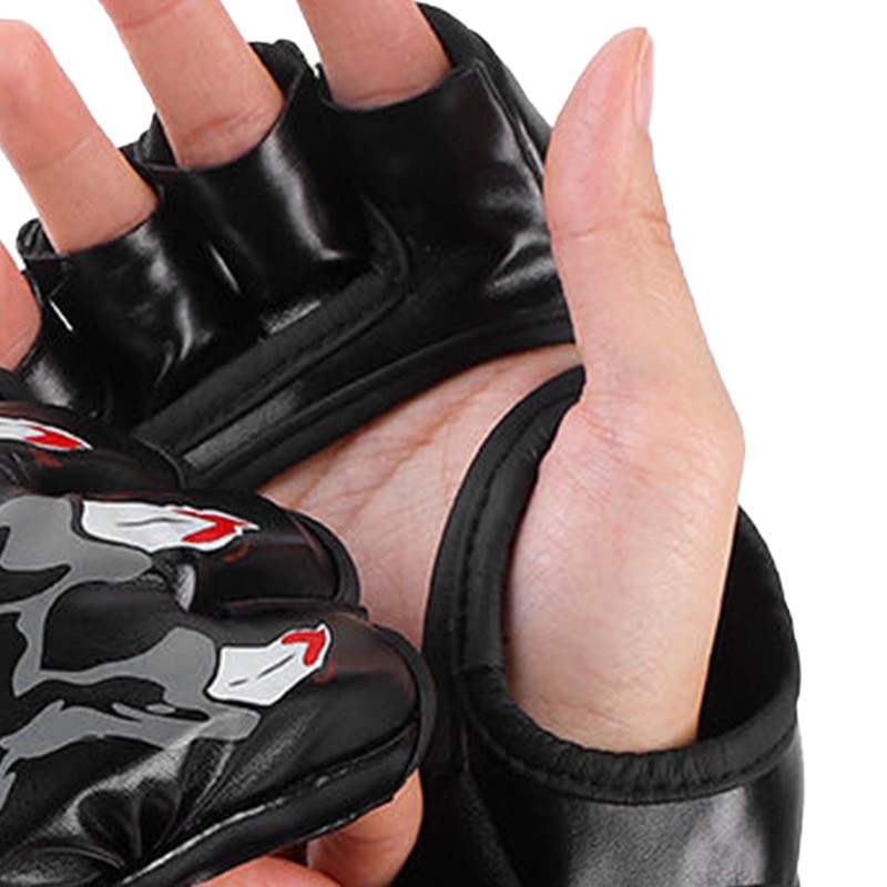 Half Finger Boxing Gloves Punching Bag Open Palms Fighting Kickboxing